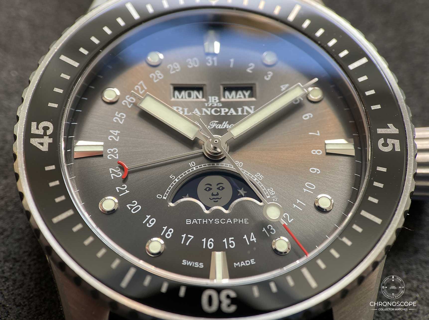 Blancpain Bathsycaphe Quantiéme Complet, Phases De Lune – Full Set – Bild 4
