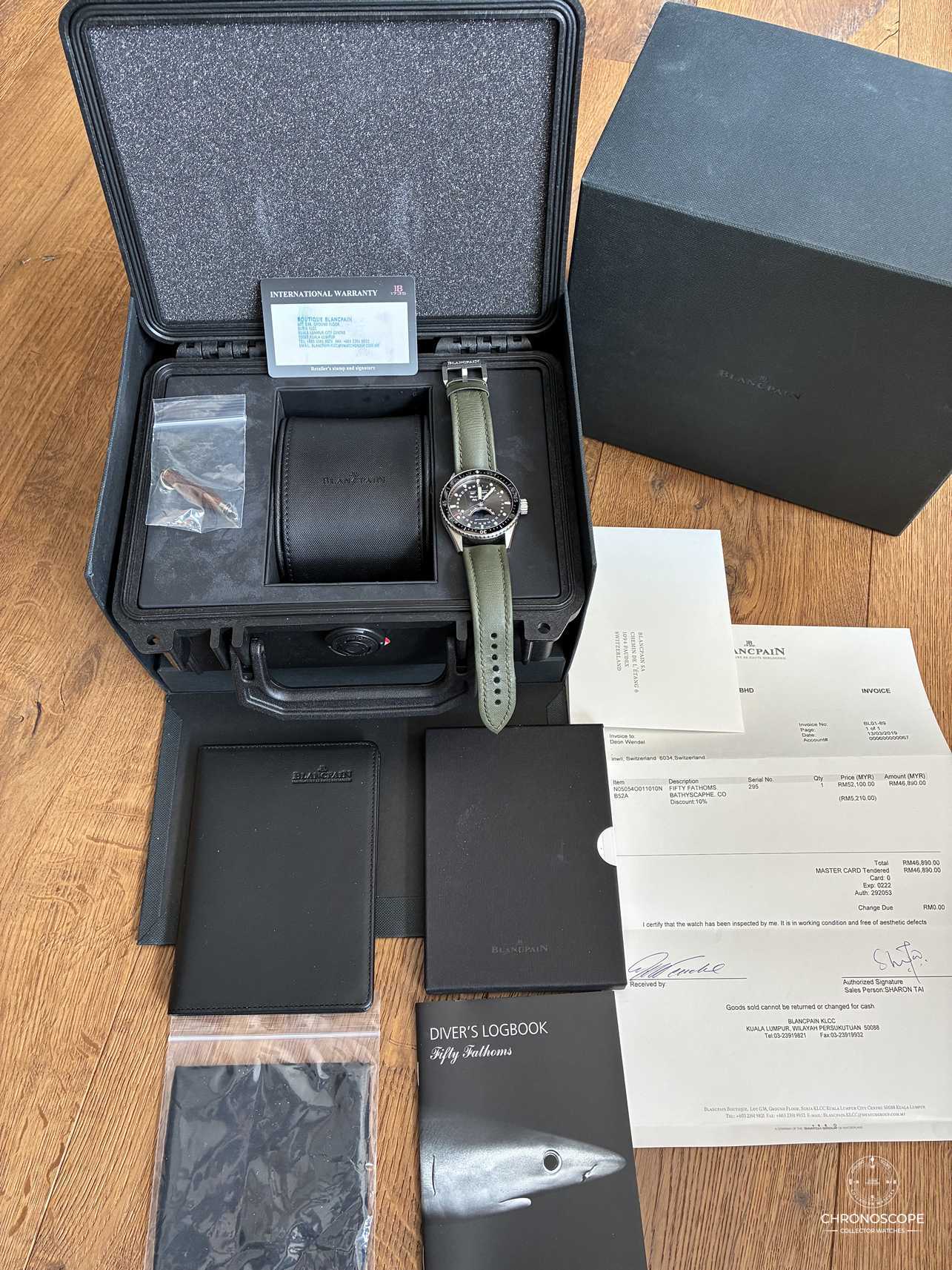 Blancpain Bathsycaphe Quantiéme Complet, Phases De Lune – Full Set – Bild 11