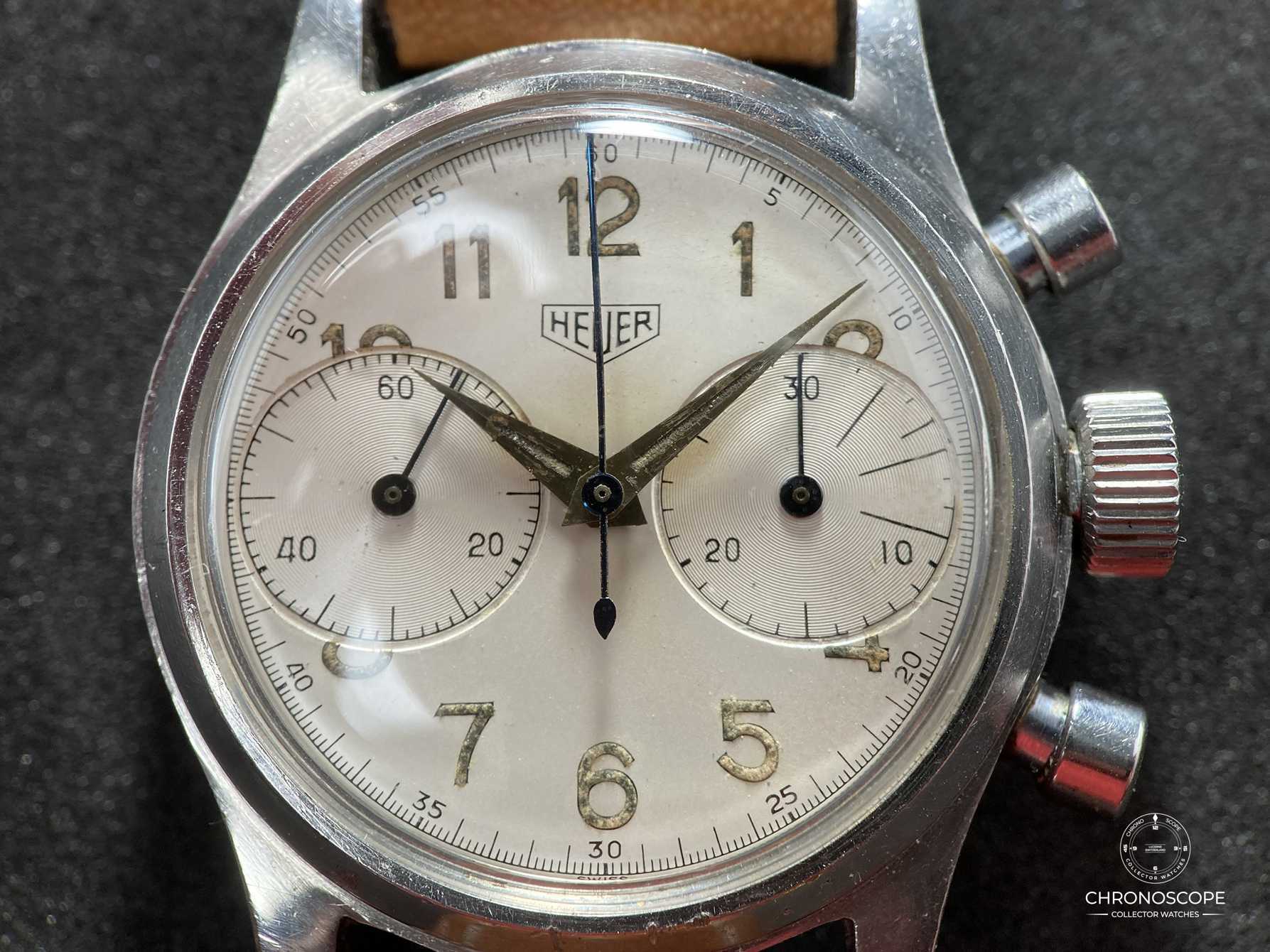 Heuer “Big Eyes” Pre Carrera Chronograph Reference 2404 - Image 11