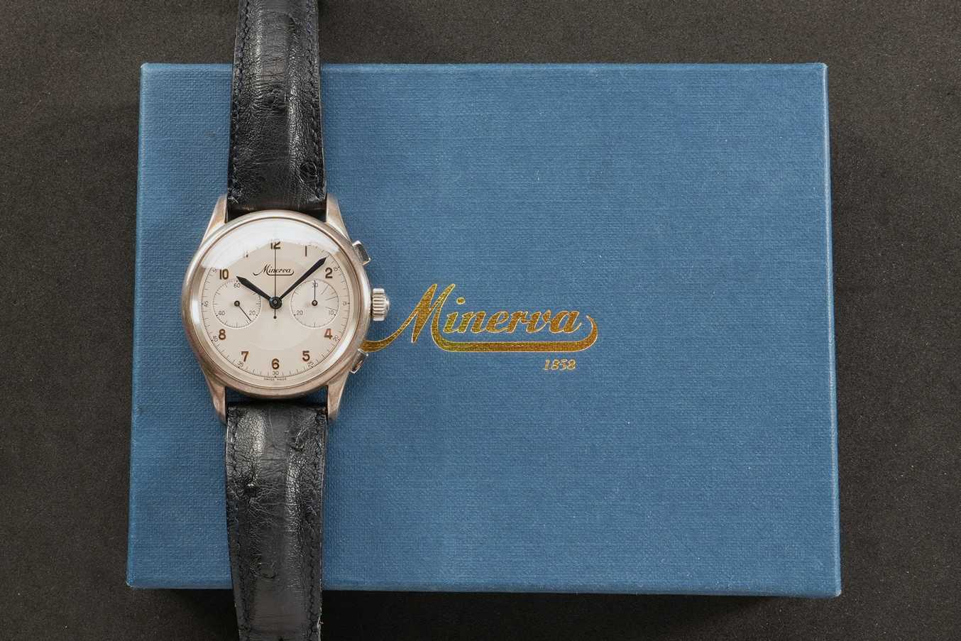 Minerva AVUS II Chronograph Reference S22-A8A , Full Set - Image 2
