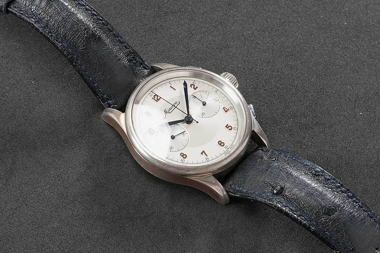 Minerva AVUS II Chronograph Reference S22-A8A , Full Set - Image 11