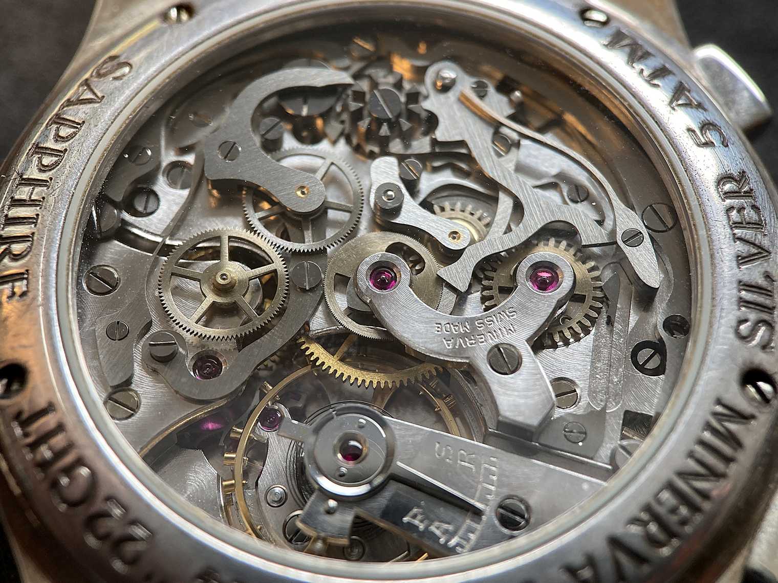 Minerva AVUS II Chronograph Reference S22-A8A , Full Set - Image 4