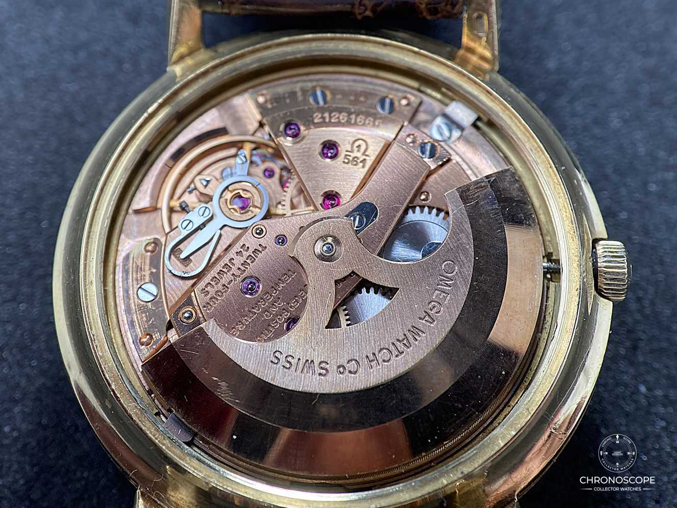 Omega Constellation double signed Türler “Pie-pan” dial,  Ref. 168.004 , unpolished. Original box and buckle available - Image 9