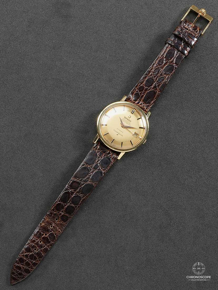 Omega Constellation double signed Türler “Pie-pan” dial,  Ref. 168.004 , unpolished. Original box and buckle available - Image 5