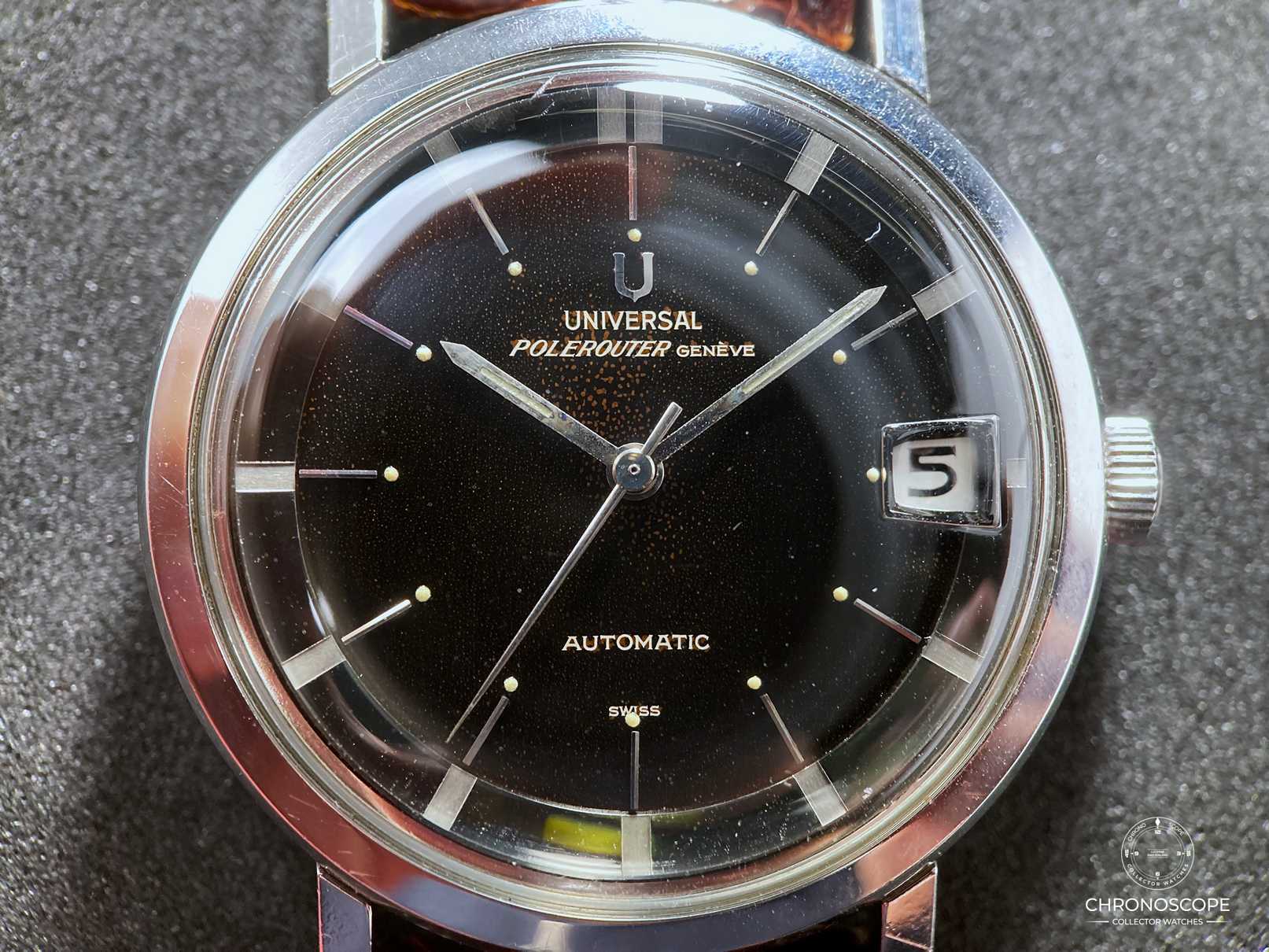 Universal Genève Polerouter Date Reference 204604-9 -  original box and buckle available - Image 10