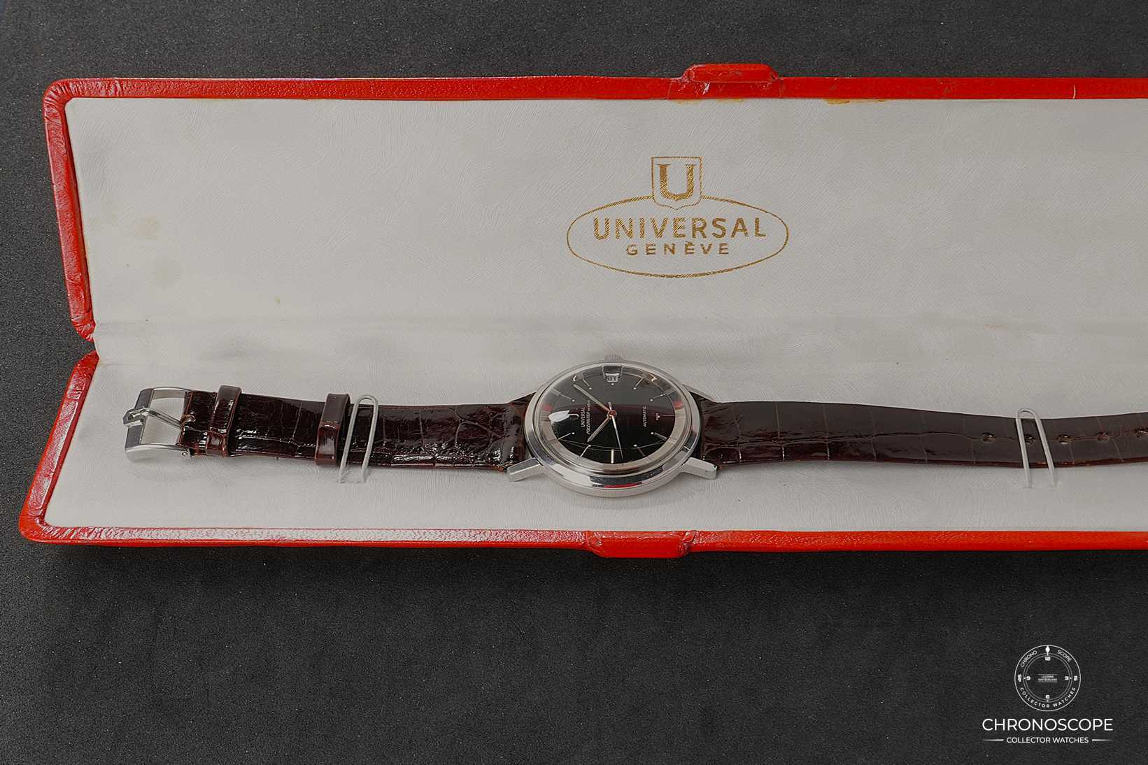 Universal Genève Polerouter Date Reference 204604-9 -  original box and buckle available - Image 3