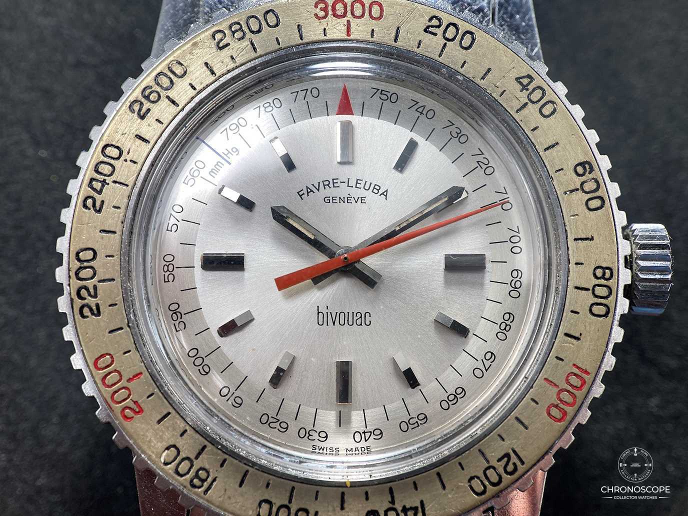 Favre Leuba Bivouac Reference 53203 Original Bracelet & Rare Ivory Bezel – Bild 8