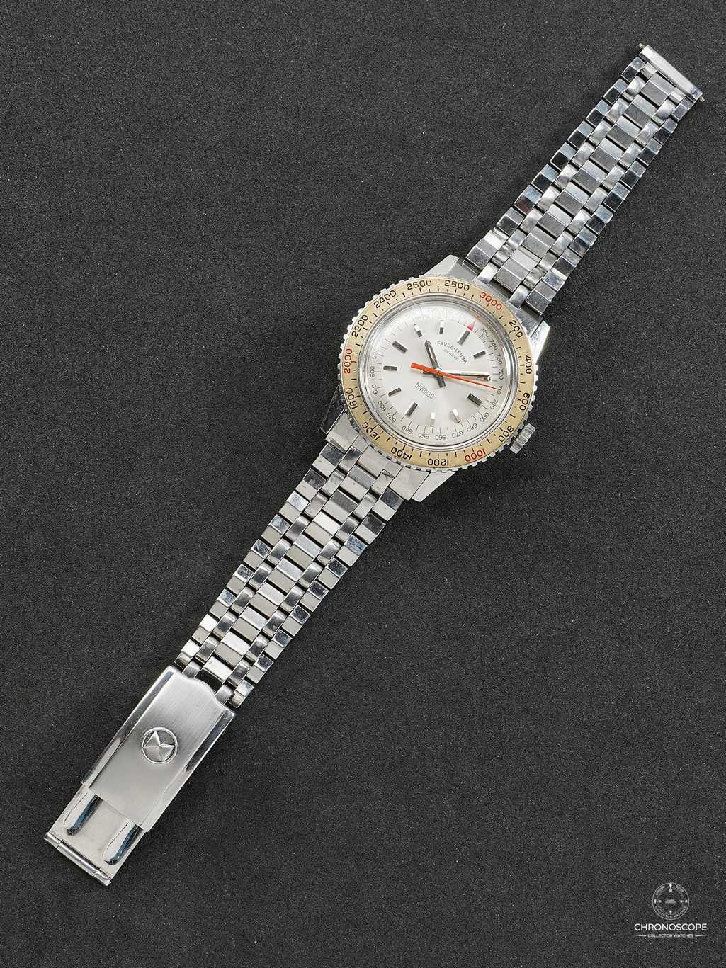 Favre Leuba Bivouac Reference 53203 Original Bracelet & Rare Ivory Bezel – Bild 10