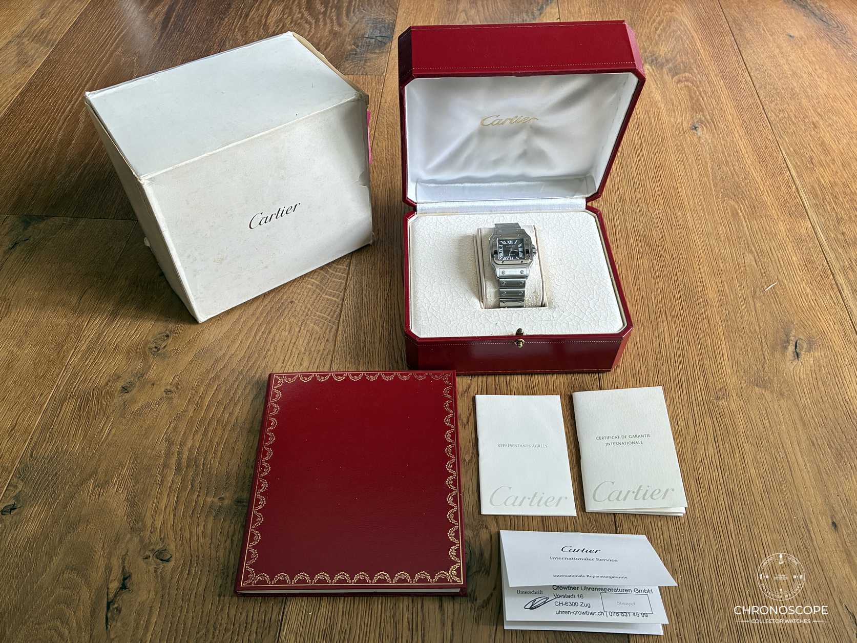 Cartier Santos Galbée automatic ref. 2319 SIHH Edition, Cartier Service, box, manuals & warranty - Image 13