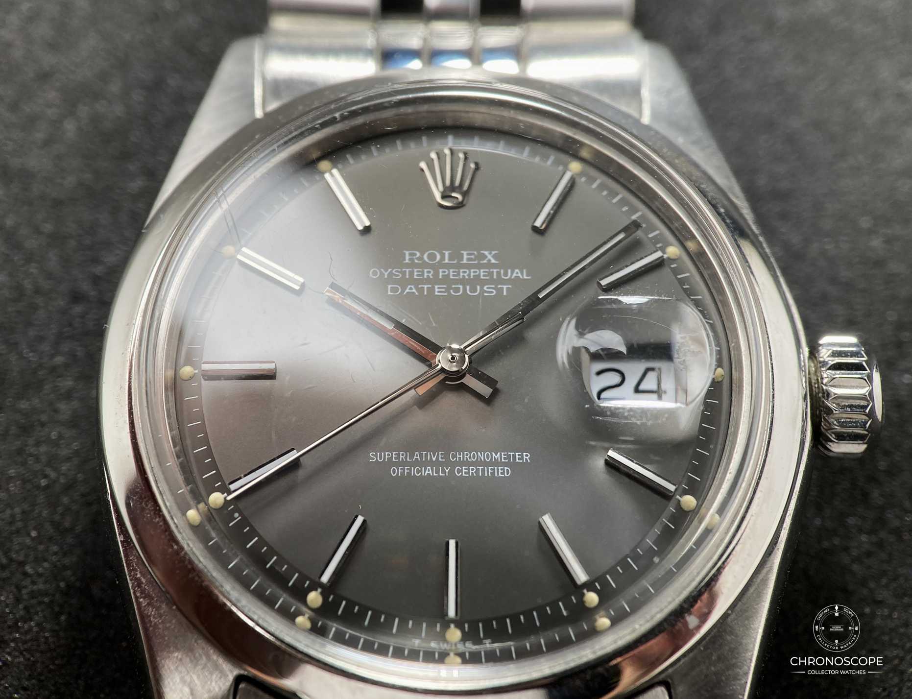 Rolex Vintage Datejust Ref. 1601 from 1970 with beautiful charcoal grey dial - Image 9