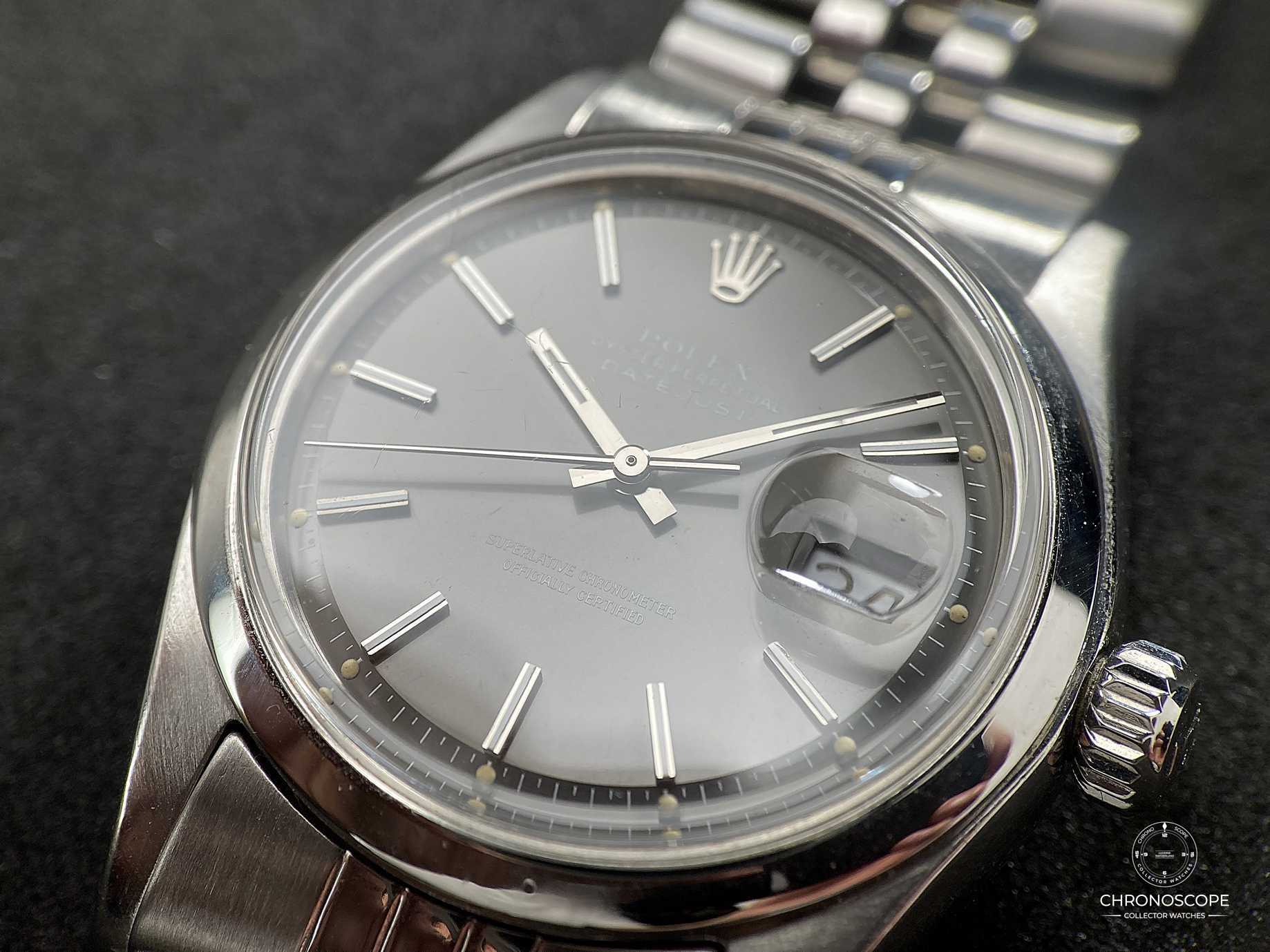 Rolex Vintage Datejust Ref. 1601 from 1970 with beautiful charcoal grey dial - Image 10