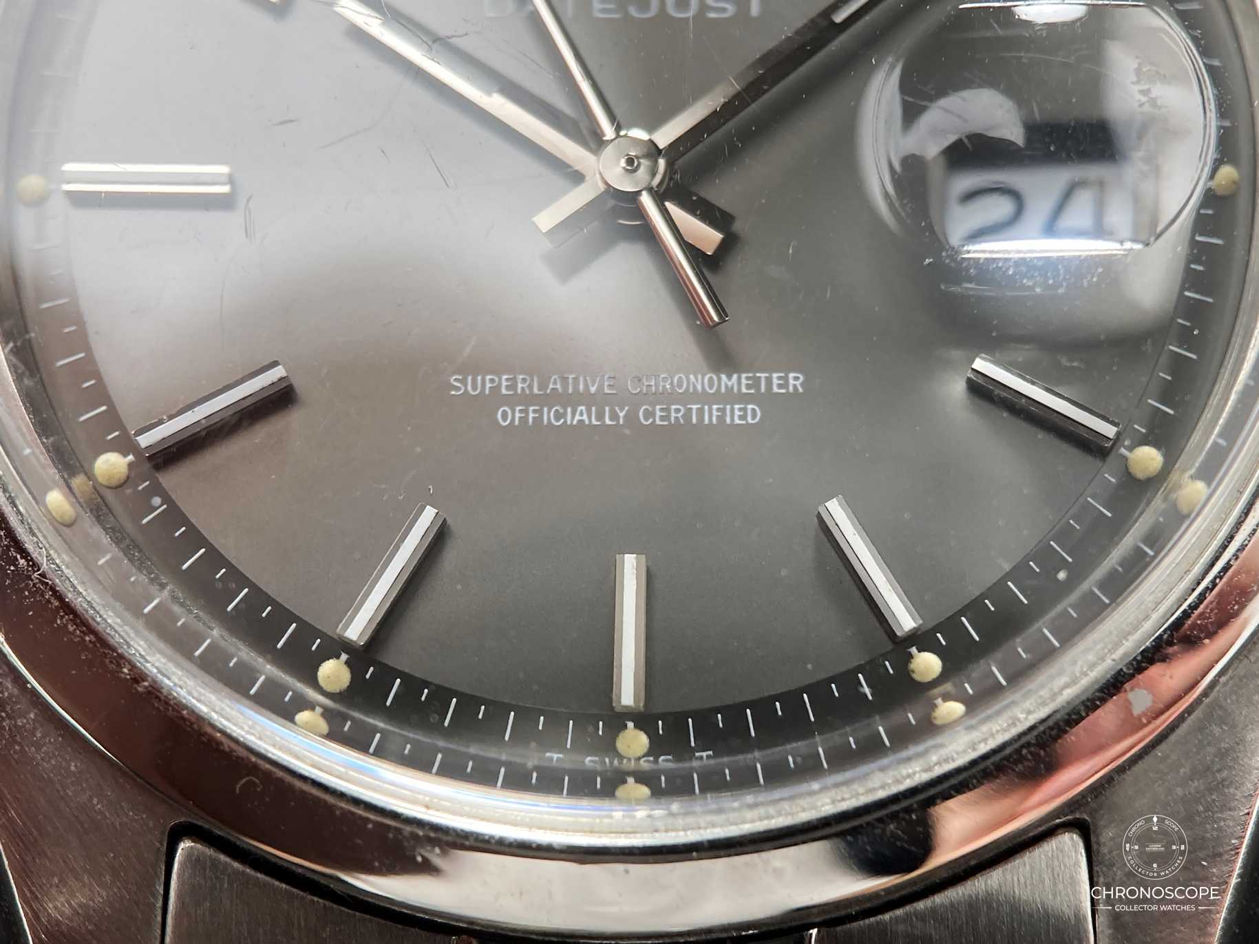 Rolex Vintage Datejust Ref. 1601 from 1970 with beautiful charcoal grey dial - Image 11