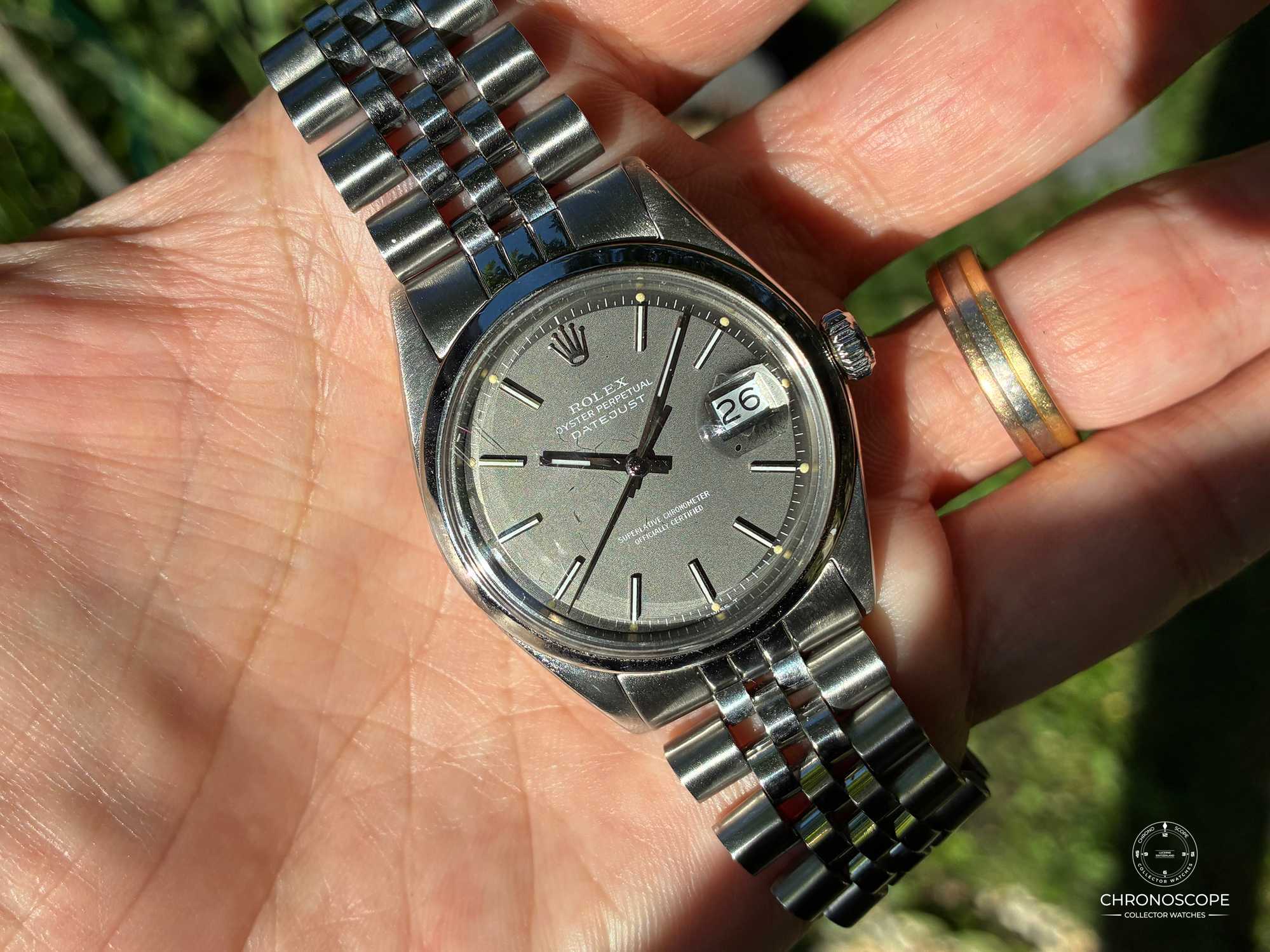 Rolex Vintage Datejust Ref. 1601 from 1970 with beautiful charcoal grey dial - Image 13