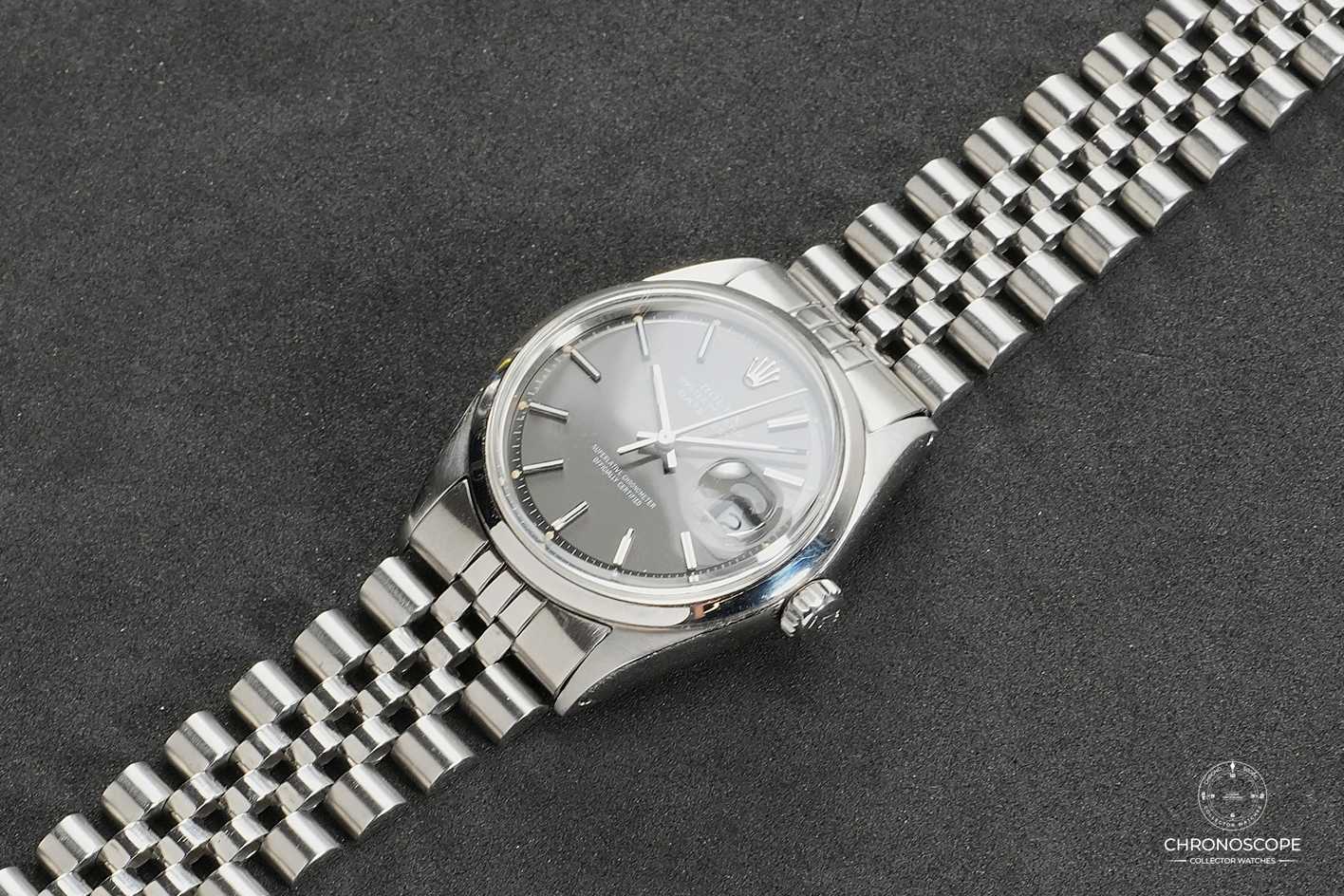 Rolex Vintage Datejust Ref. 1601 from 1970 with beautiful charcoal grey dial - Image 4