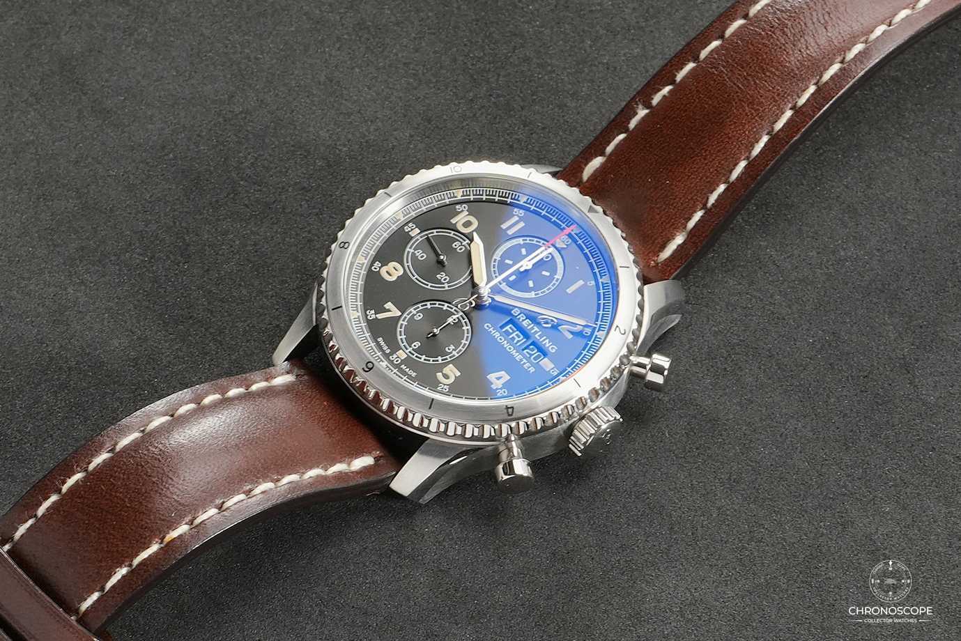 Breitling Aviator 8 Chronograph 43, full set from first owner, mint condition. - Image 7