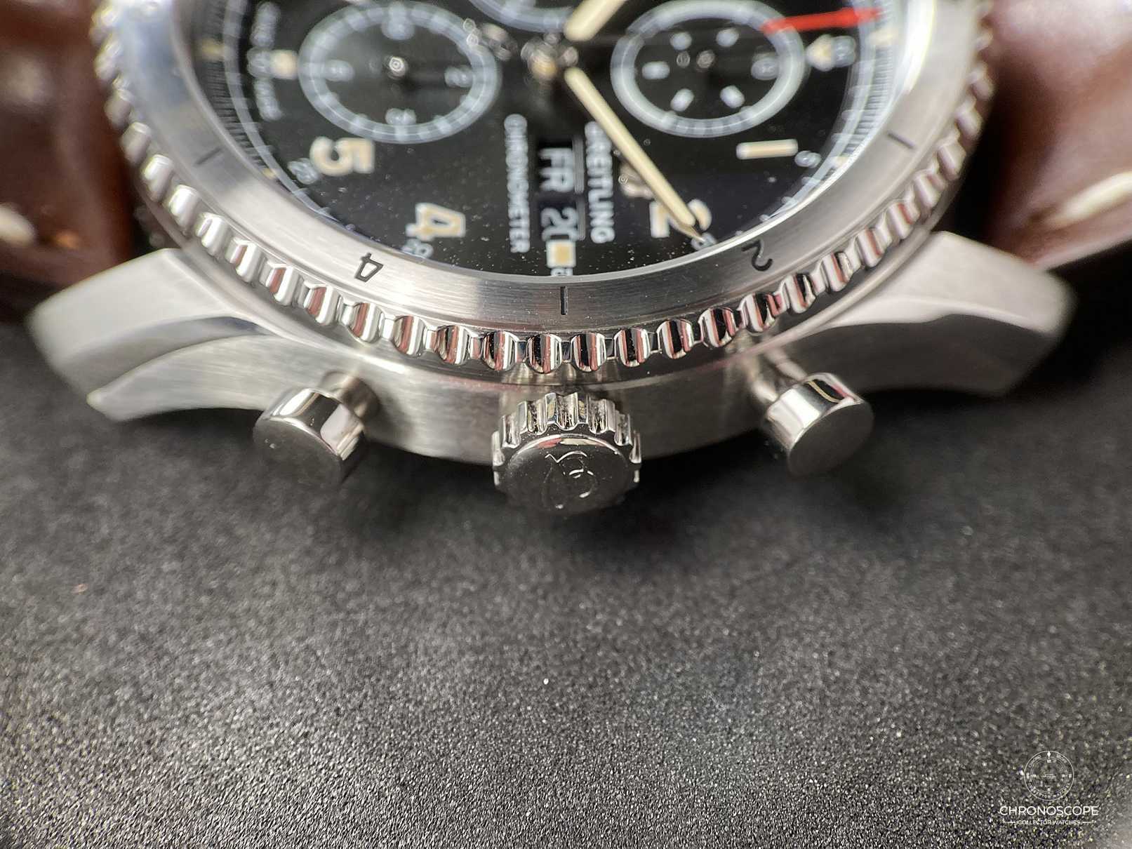 Breitling Aviator 8 Chronograph 43, full set from first owner, mint condition. - Image 10