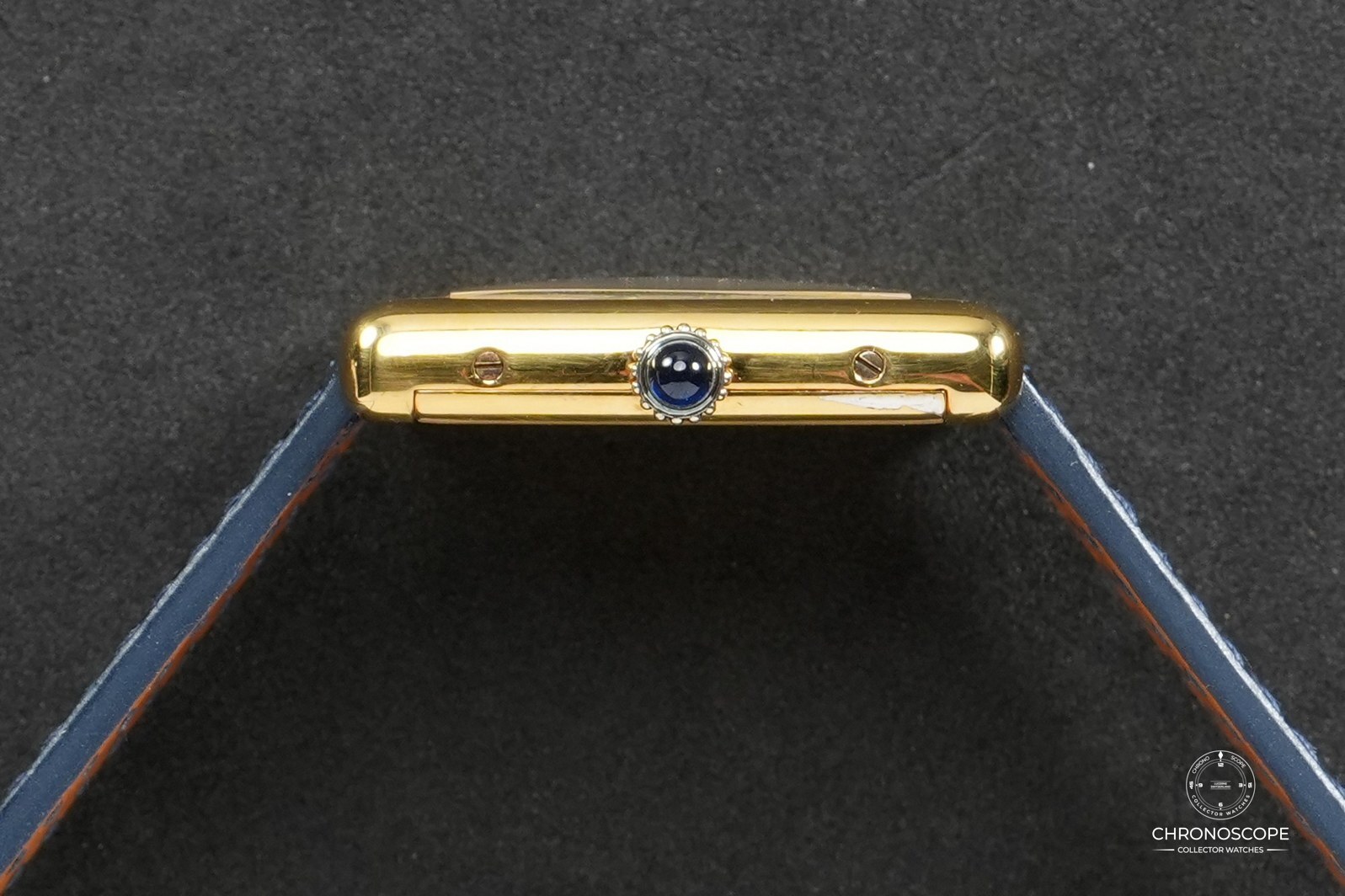 Cartier Tank “Must De Cartier” Vermeil - Lacquered « Lapis Lazuli » Dial - Image 5