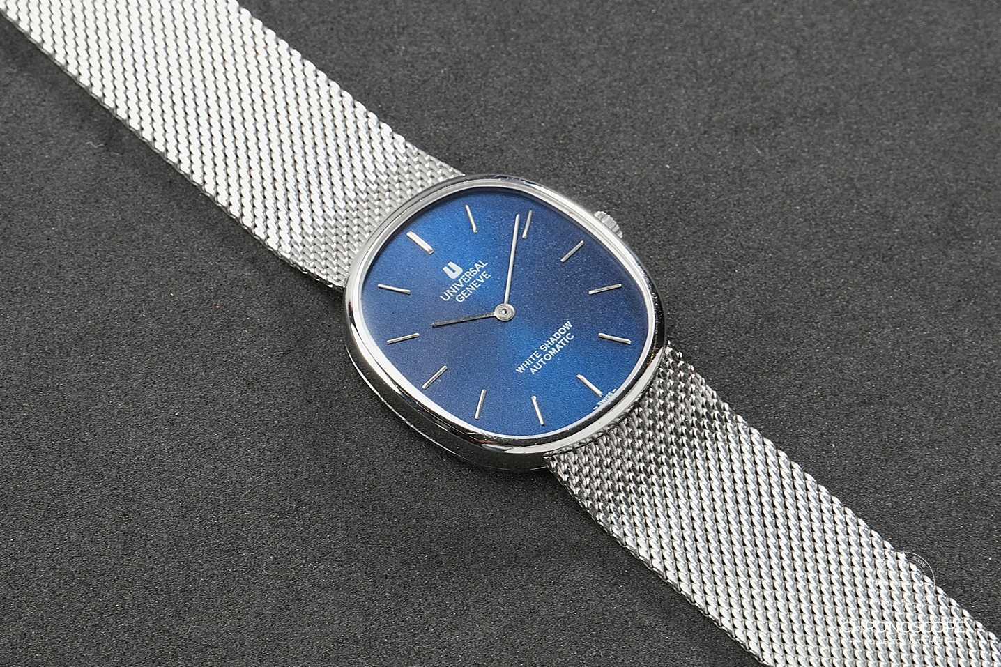 Universal Geneve White Shadow Ellipse Reference 866104, serviced, box - Image 3