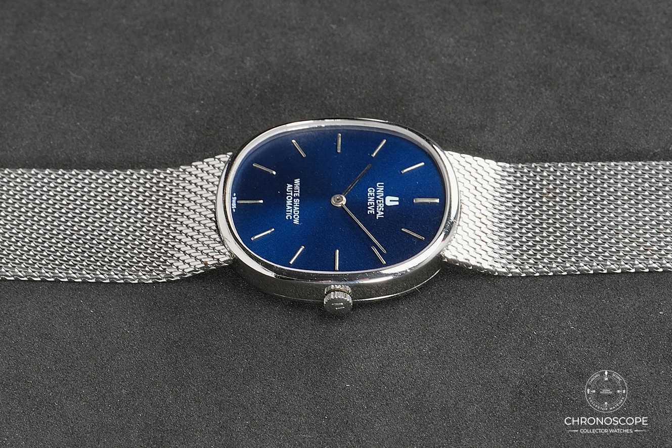 Universal Geneve White Shadow Ellipse Reference 866104, serviced, box - Image 4