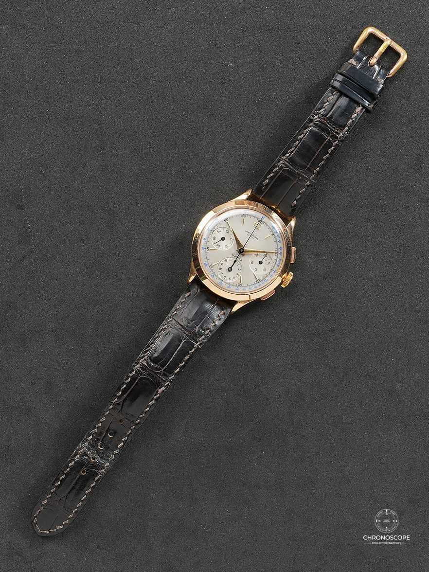18k Yellow Gold Universal Genève Compax Reference 12491 - Image 5