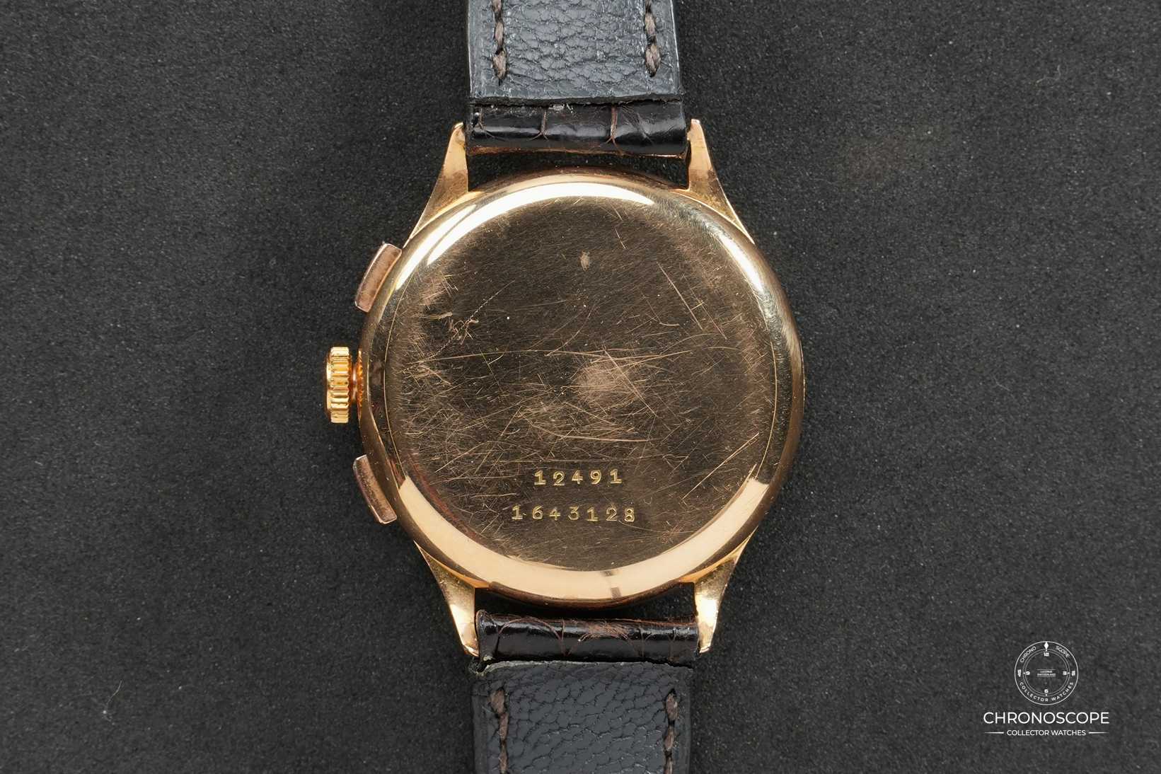 18k Yellow Gold Universal Genève Compax Reference 12491 - Image 6