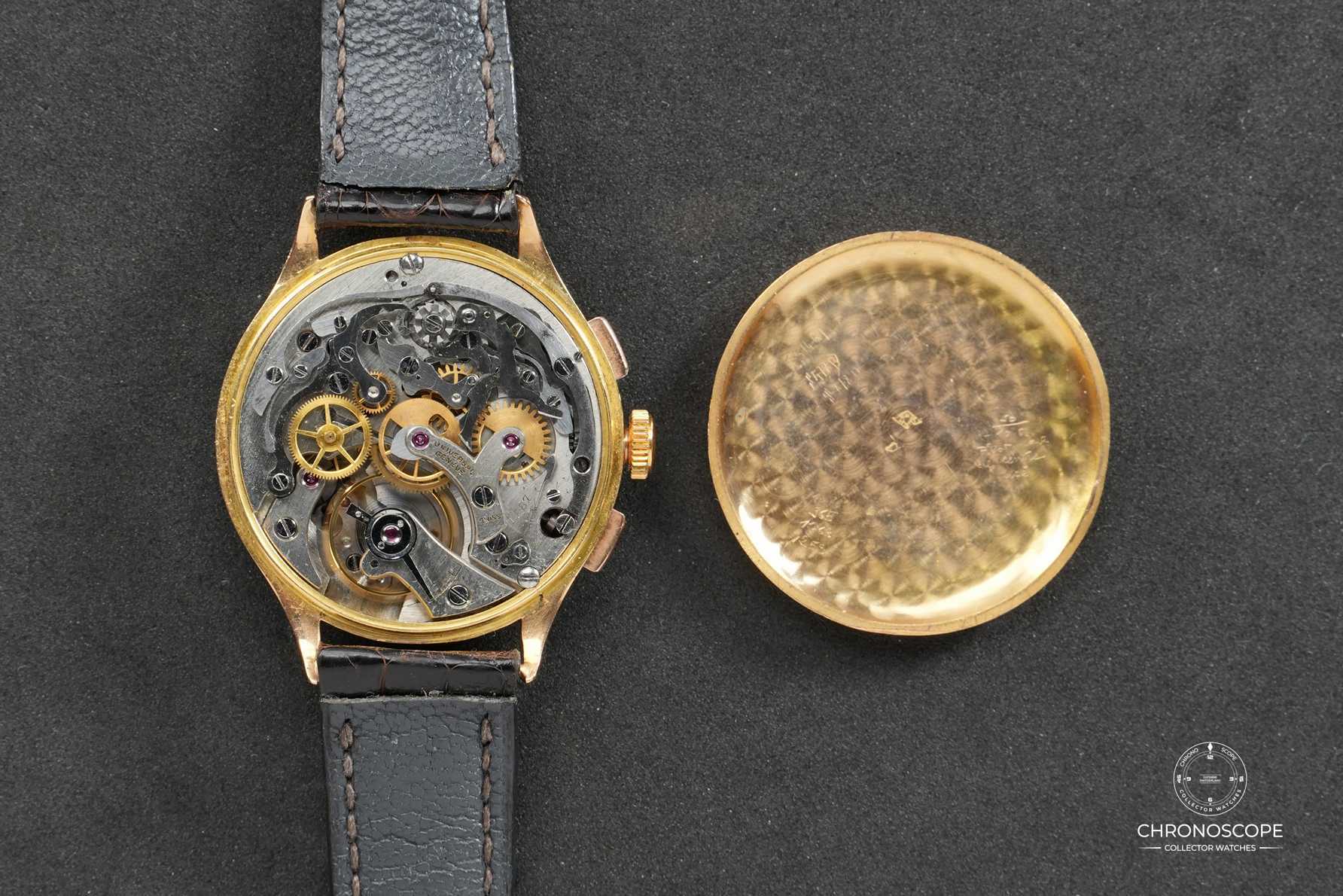 18k Yellow Gold Universal Genève Compax Reference 12491 - Image 7