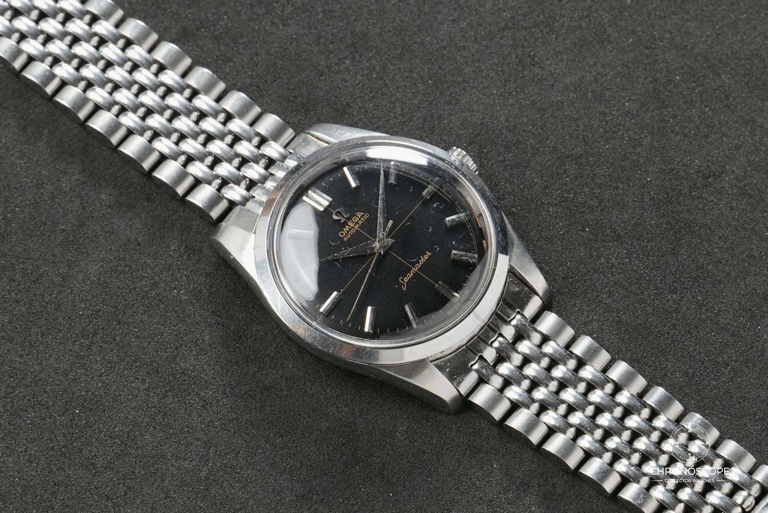 Omega Seamaster Gilt Glossy Black Dial Reference 14779 SC-62 - Image 2