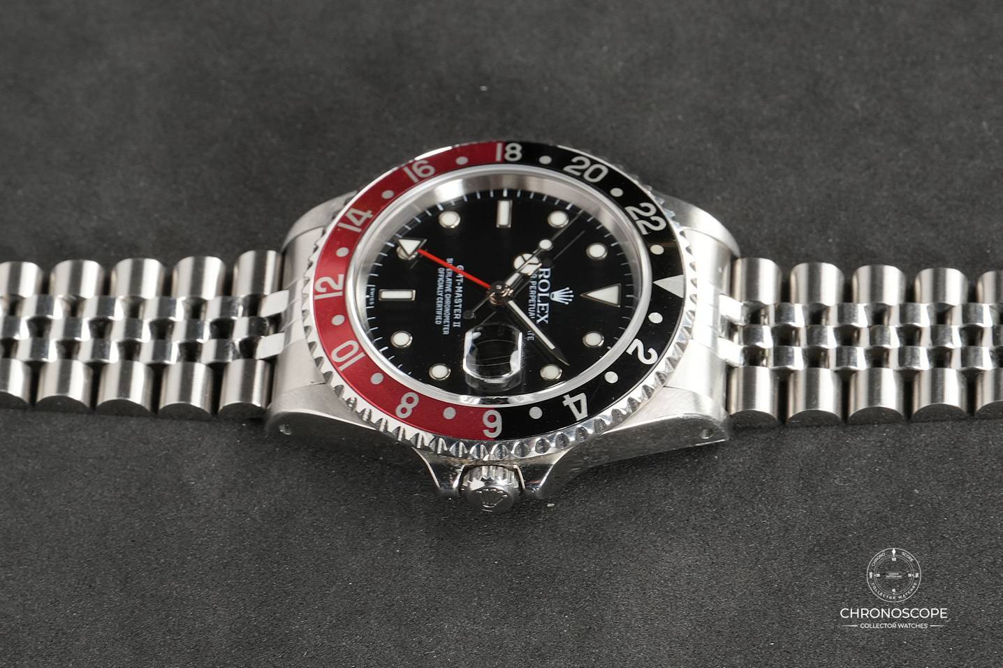Rolex GMT-Master II ref. 16710 “Coke” on Jubilee bracelet, full set from 2000, Rolex Service 2022 - Image 4