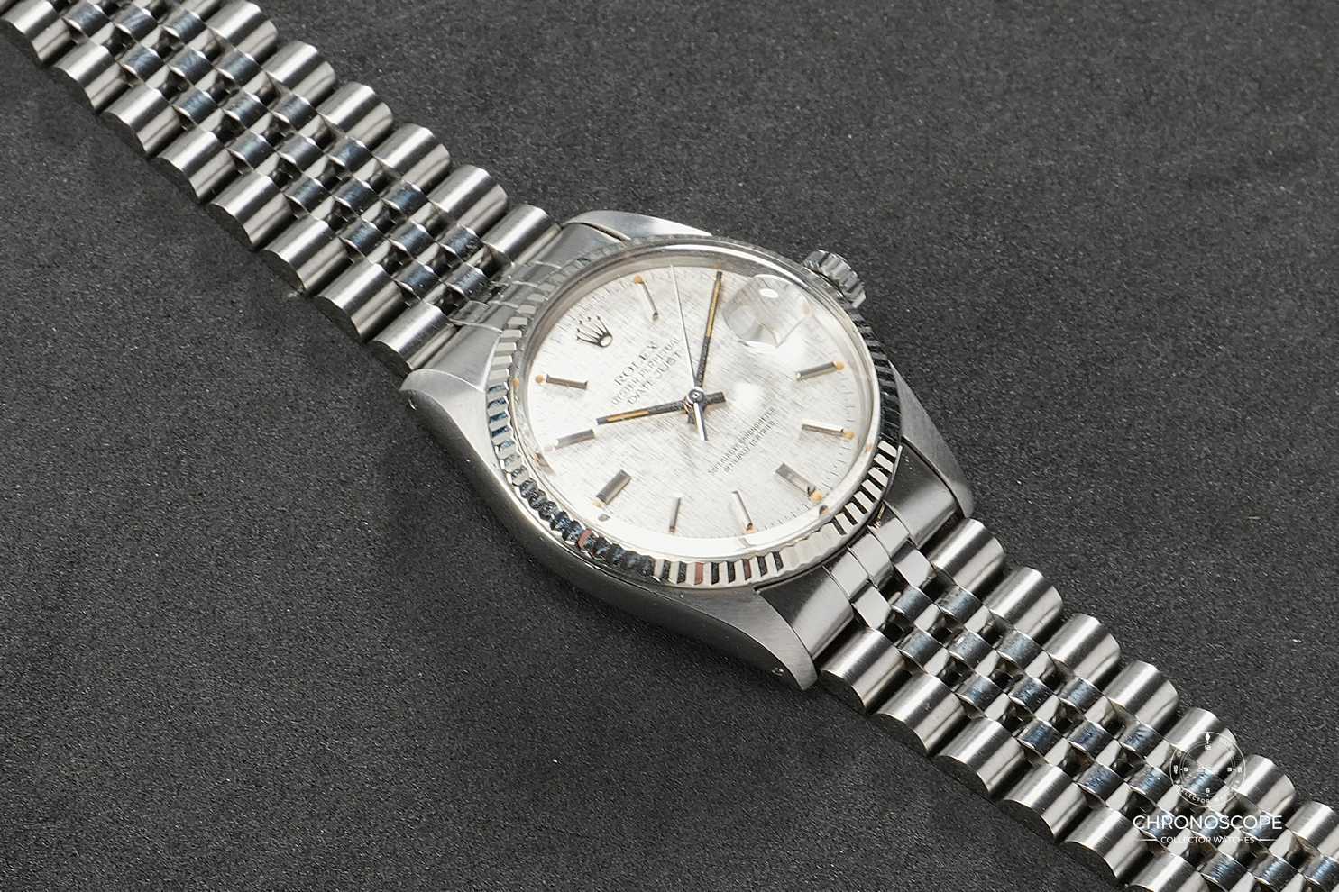 Rolex Vintage Datejust Ref. 16014 from 1983 with original linen dial and exceptional patina - Image 2