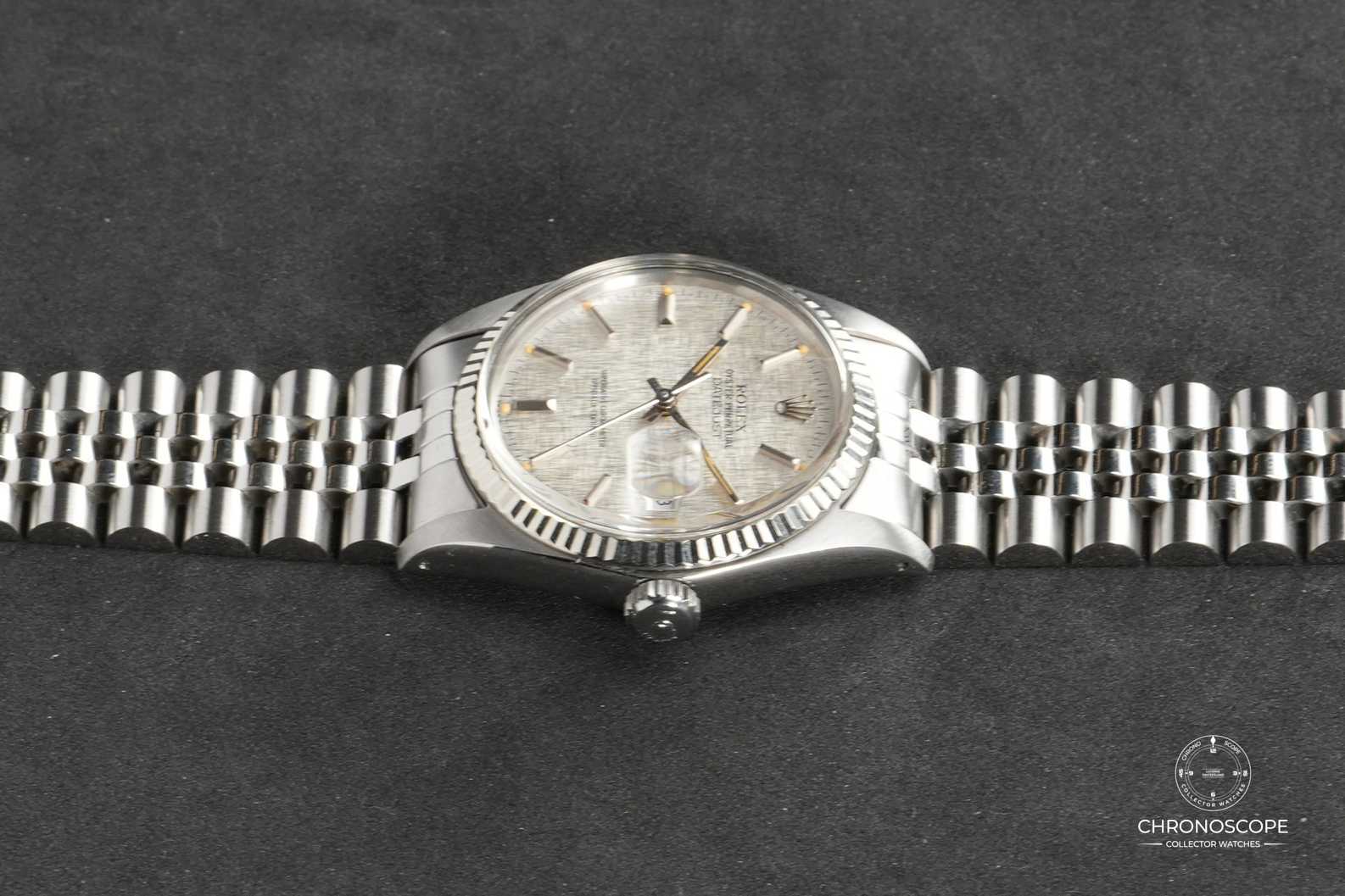 Rolex Vintage Datejust Ref. 16014 from 1983 with original linen dial and exceptional patina - Image 3