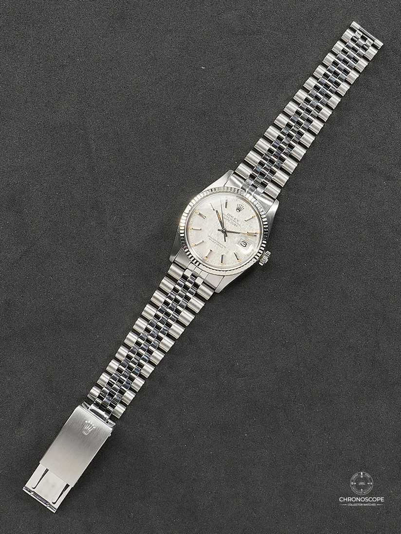 Rolex Vintage Datejust Ref. 16014 from 1983 with original linen dial and exceptional patina - Image 4